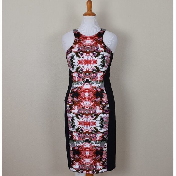 Maggy London Color Block Sheath Dress 12 - Picture 1 of 8